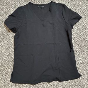 Women's Black Scrub Top